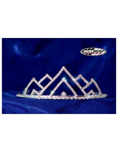 DIADEMA PARA MISSES BAÑO DE PLATA PEQ.