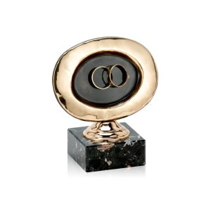 ESCULTURA TROFEO DE LATÓN BODAS