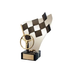 ESCULTURA TROFEO DE MOTOR LATÓN. 3 TAMAÑOS