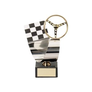 ESCULTURA TROFEO DE MOTOR LATÓN. 3 TAMAÑOS