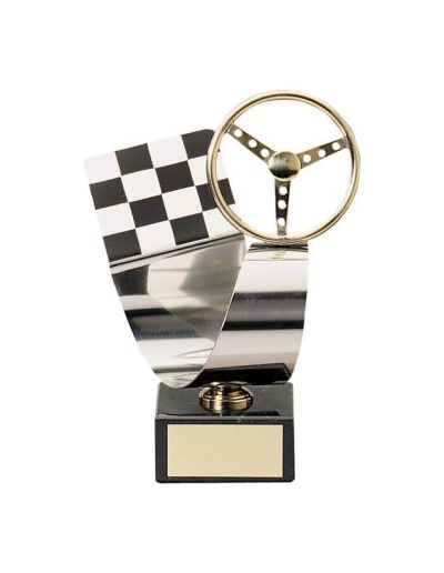 ESCULTURA TROFEO DE MOTOR LATÓN. 3 TAMAÑOS