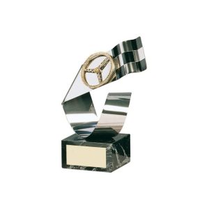 ESCULTURA TROFEO DE MOTOR LATÓN. 3 TAMAÑOS