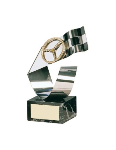 ESCULTURA TROFEO DE MOTOR LATÓN. 3 TAMAÑOS