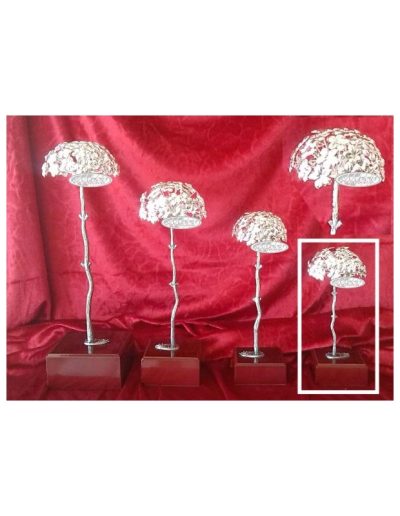 BIZNAGA DE MÁLAGA ALPACA BAÑO DE PLATA 19 CM