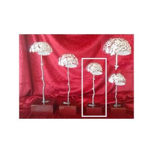 BIZNAGA DE MÁLAGA ALPACA BAÑO DE PLATA 21.5 CM