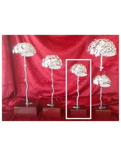 BIZNAGA DE MÁLAGA ALPACA BAÑO DE PLATA 21.5 CM