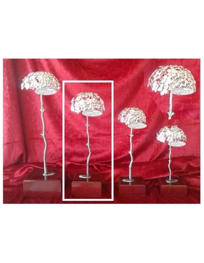 BIZNAGA DE MÁLAGA ALPACA BAÑO DE PLATA 28 CM