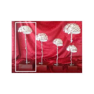 BIZNAGA DE MÁLAGA ALPACA BAÑO DE PLATA 32 CM