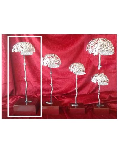 BIZNAGA DE MÁLAGA ALPACA BAÑO DE PLATA 32 CM