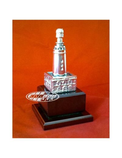 LA FAROLA DE MÁLAGA BRONCE B. PLATA 16 CM.