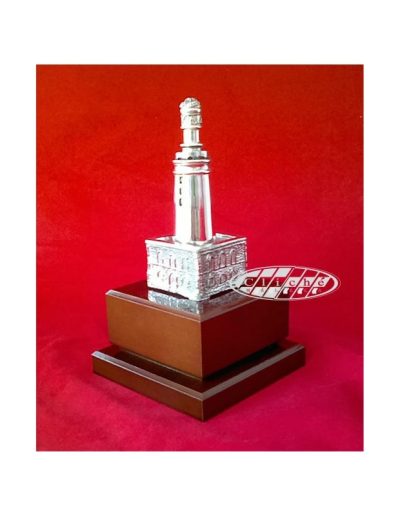 LA FAROLA DE MÁLAGA BRONCE B. PLATA 20.5 CM.