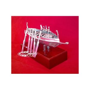 JÁBEGA MALAGUEÑA DE BRONCE B. PLATA 24x13 CM.