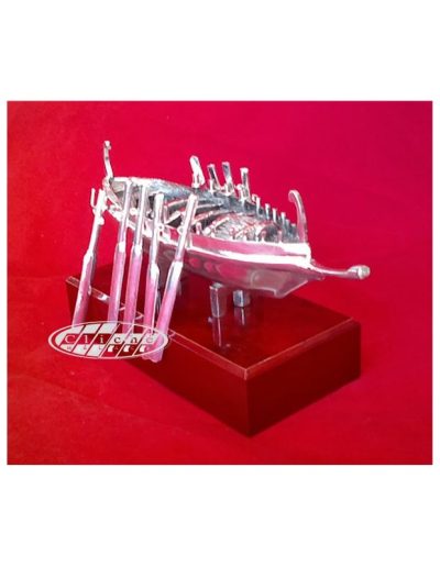 JÁBEGA MALAGUEÑA DE BRONCE B. PLATA 24x13 CM.