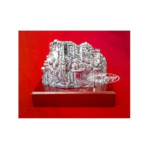 LA MONTAÑA DE MÁLAGA BAÑO DE PLATA 19x15 CM.