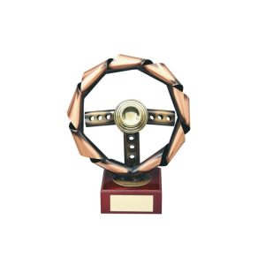 ESCULTURA TROFEO VOLANTE PREMIUM. 3 TAMAÑOS