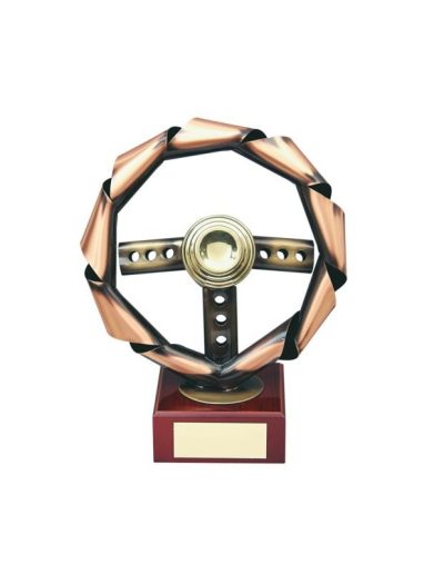 ESCULTURA TROFEO VOLANTE PREMIUM. 3 TAMAÑOS