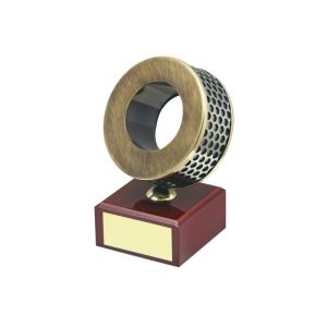 ESCULTURA TROFEO FILTRO DE LATÓN. 3 TAMAÑOS