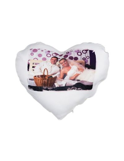 COJÍN CORAZÓN PERSONALIZADO 35 X 35 CM - 1 CARA