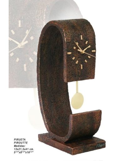 ESCULTURA RELOJ DE DISEÑO. GRABACIÓN GRATIS.