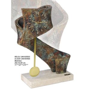 ESCULTURA RELOJ DE DISEÑO UNIVERSO. GRABACIÓN GRATIS.