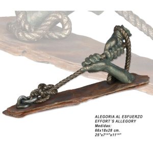 ESCULTURA ALEGORÍA AL ESFUERZO. GRABACIÓN GRATIS.