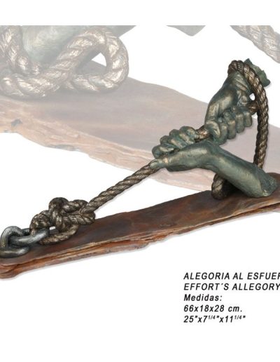 ESCULTURA ALEGORÍA AL ESFUERZO. GRABACIÓN GRATIS.