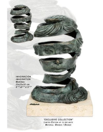 ESCULTURA IMAGINACIÓN DE BRONCE. GRABACIÓN GRATIS.