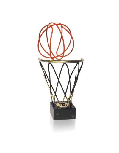 TROFEO DE BALONCESTO DE LATÓN. 3 TAMAÑOS