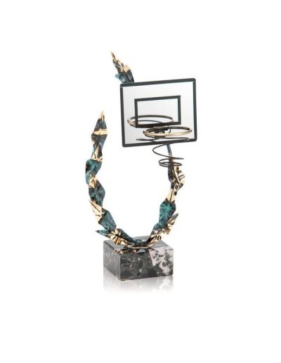 TROFEO DE BALONCESTO DE LATÓN. 3 TAMAÑOS