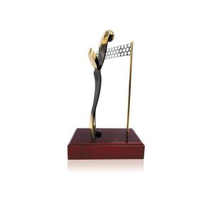 TROFEO DE VOLEIBOL DE LATÓN. 3 TAMAÑOS