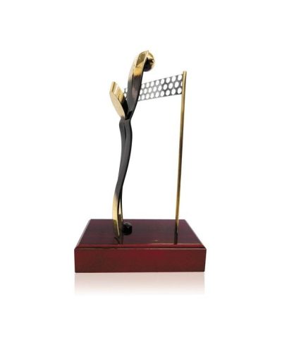 TROFEO DE VOLEIBOL DE LATÓN. 3 TAMAÑOS