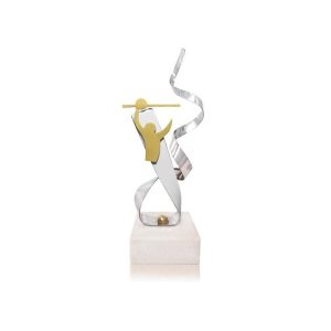 TROFEO DE VOLEIBOL DE ACERO. 3 TAMAÑOS