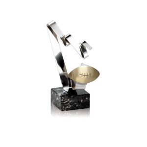 TROFEO DE RUGBY Y FÚTBOL DE ACERO. 3 TAMAÑOS