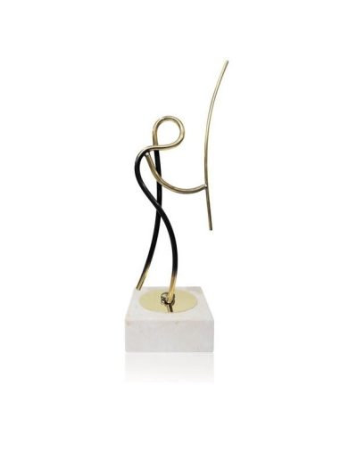 TROFEO DE PESCA DE LATÓN. 3 TAMAÑOS