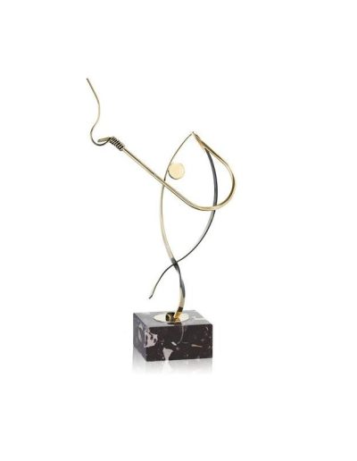 TROFEO DE PESCA DE LATÓN. 3 TAMAÑOS