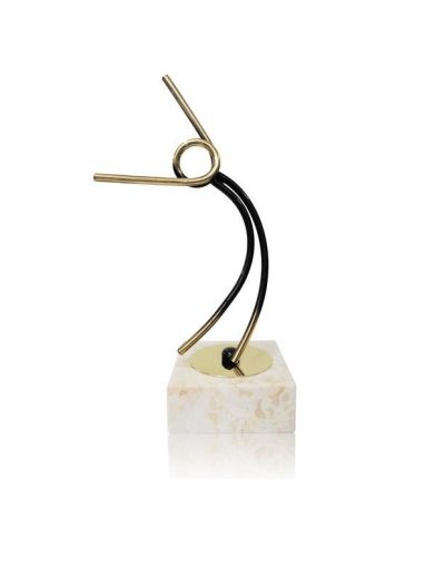 TROFEO DE GIMNASIA DE LATÓN. 3 TAMAÑOS