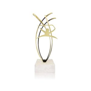 TROFEO DE GIMNASIA DE LATÓN. 3 TAMAÑOS