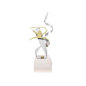 TROFEO DE GIMNASIA DE ACERO. 3 TAMAÑOS