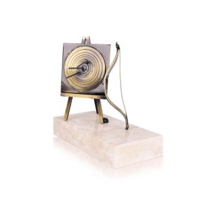 TROFEO DE TIRO CON ARCO DE LATÓN. 3 TAMAÑOS