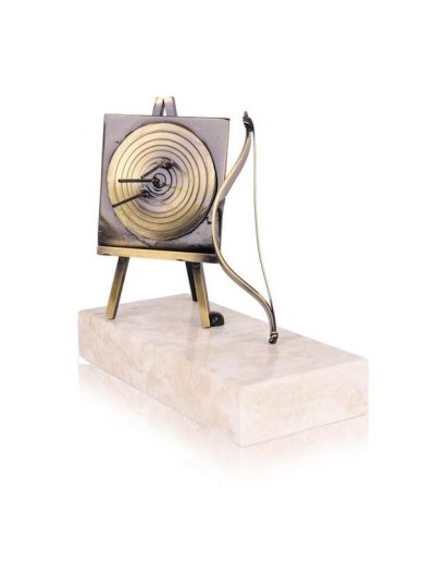 TROFEO DE TIRO CON ARCO DE LATÓN. 3 TAMAÑOS