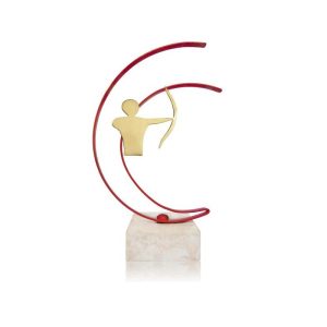 TROFEO DE TIRO CON ARCO DE METAL. 3 TAMAÑOS