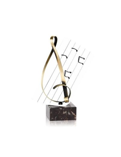 TROFEO DE MÚSICA DE LATÓN. 3 TAMAÑOS