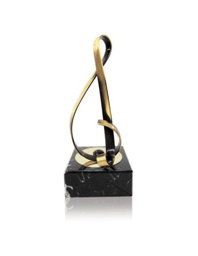 TROFEO DE MÚSICA DE LATÓN. 3 TAMAÑOS