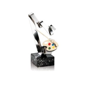 TROFEO DE PINTURA DE ACERO. 3 TAMAÑOS