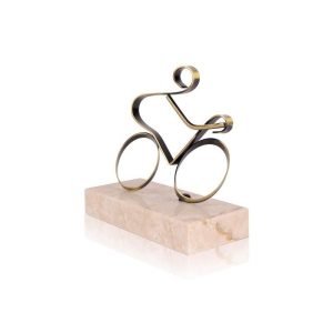 TROFEO DE CICLISMO DE LATÓN. 3 TAMAÑOS