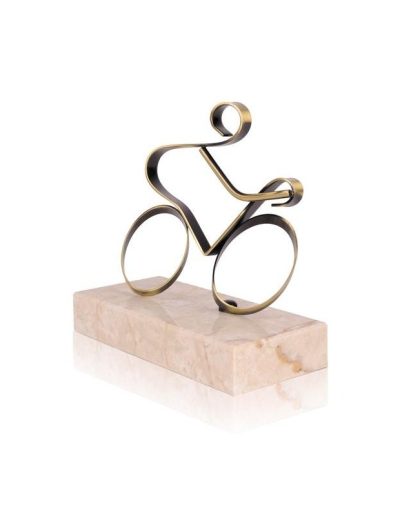 TROFEO DE CICLISMO DE LATÓN. 3 TAMAÑOS
