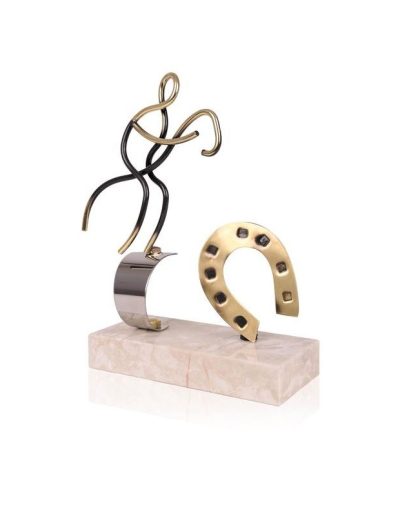 TROFEO DE HÍPICA DE LATÓN. 3 TAMAÑOS