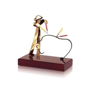 TROFEO DE TAUROMAQUIA DE LATÓN. 3 TAMAÑOS