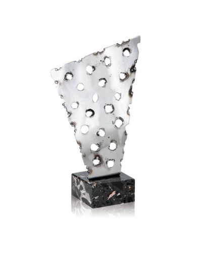TROFEO DE DISEÑO DE MONTAJE ACERO. 3 TAMAÑOS