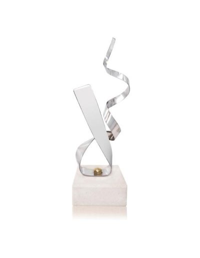 TROFEO DE DISEÑO DE MONTAJE ACERO. 4 TAMAÑOS